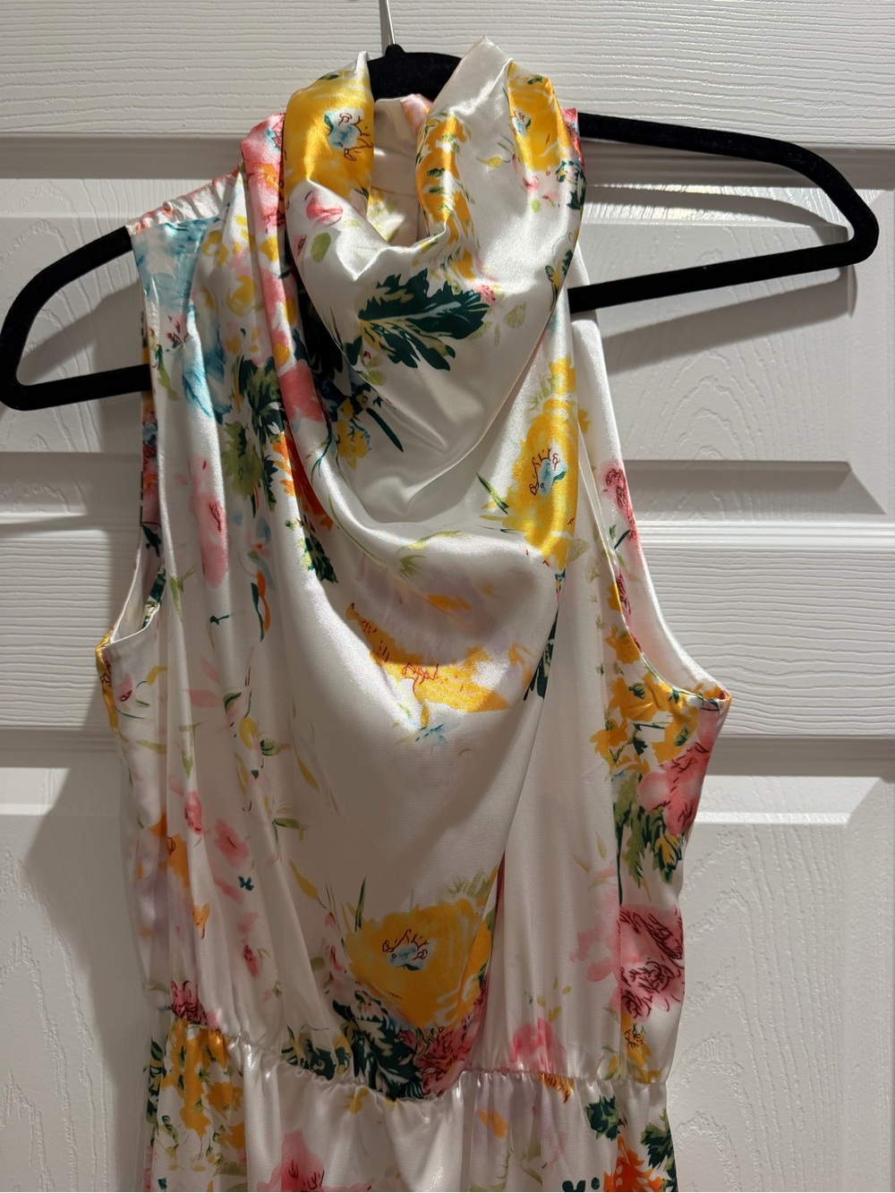 NEW Floral Cowl-Neck Maxi Dress - Picture 5 of 8